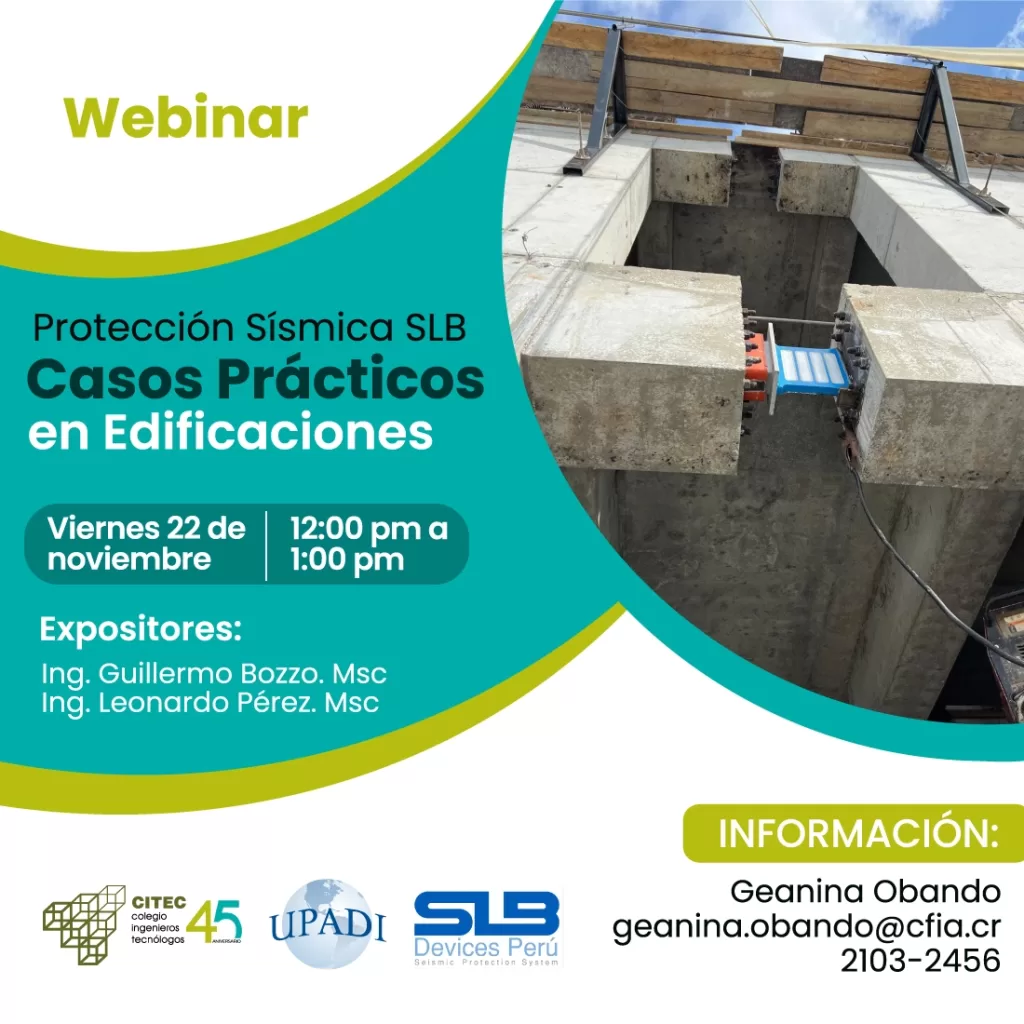 Webinar Protección Sísmica SLB. Casos Prácticos en Edificaciones