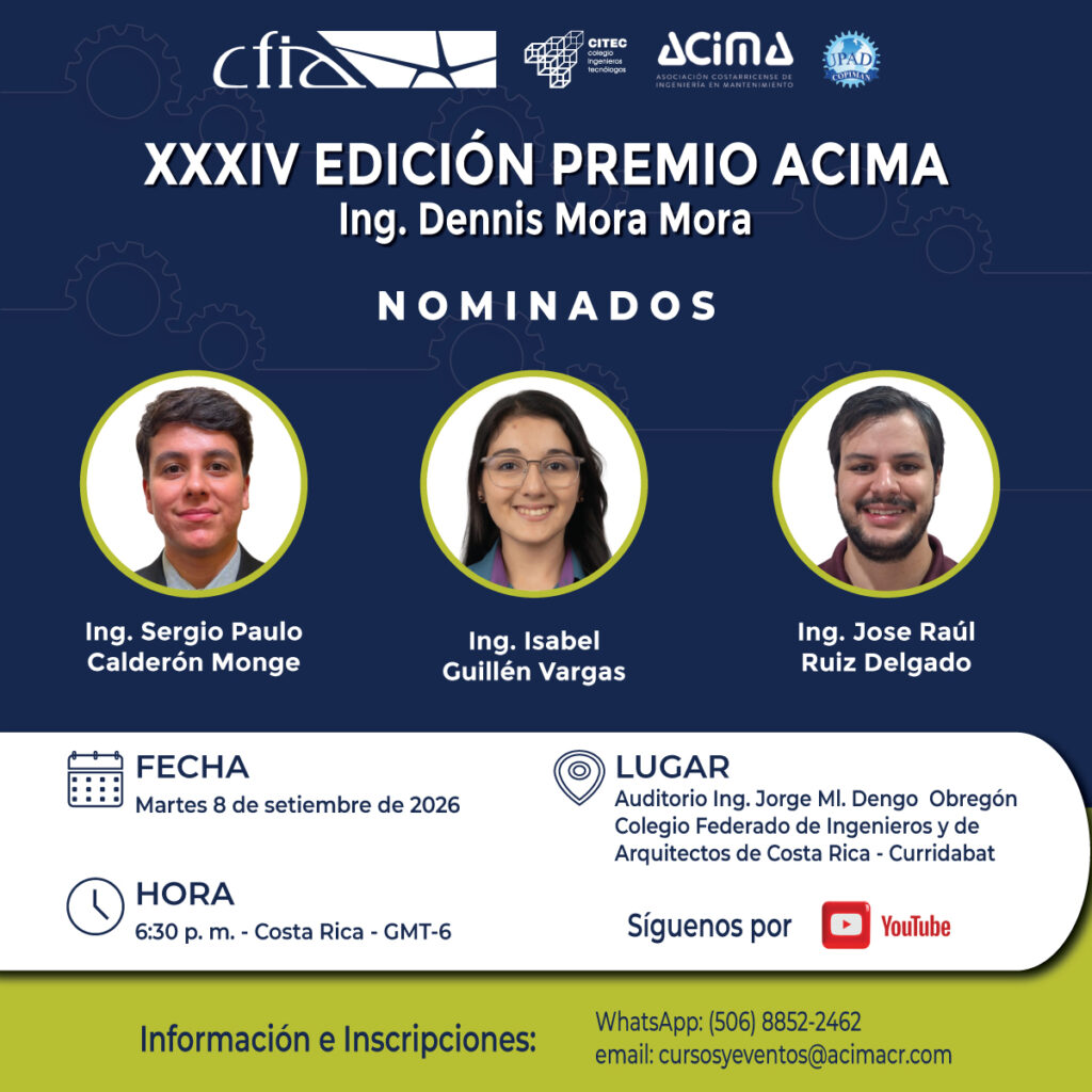 XXXIV Edición Premio ACIMA Ing. Dennis Mora Mora